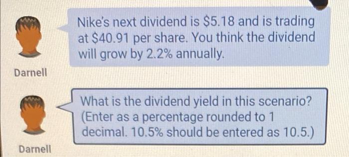 Nike dividend cheap per share