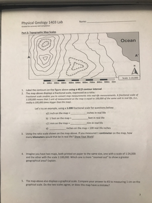 Physical Geology 1403 Lab Name Graded For Accuracy | Chegg.com