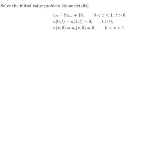 Solved Solve the initial value problem (show | Chegg.com