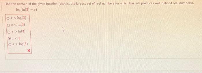 Solved Find the domain of the given function (that is, the | Chegg.com