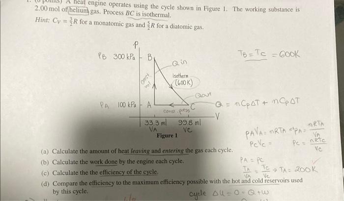 solved-a-heat-engine-operates-using-the-cycle-shown-in-f