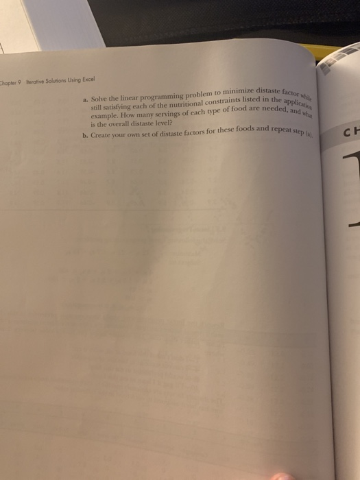 Solved Rework the linear programming application example | Chegg.com