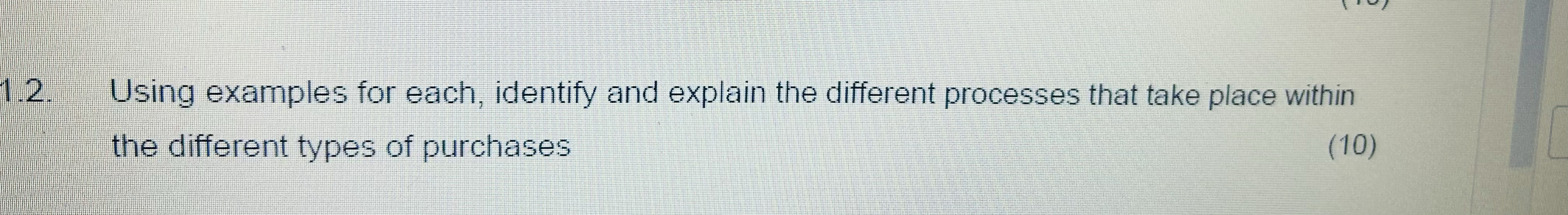 Solved 1.2. ﻿Using examples for each, identify and explain | Chegg.com