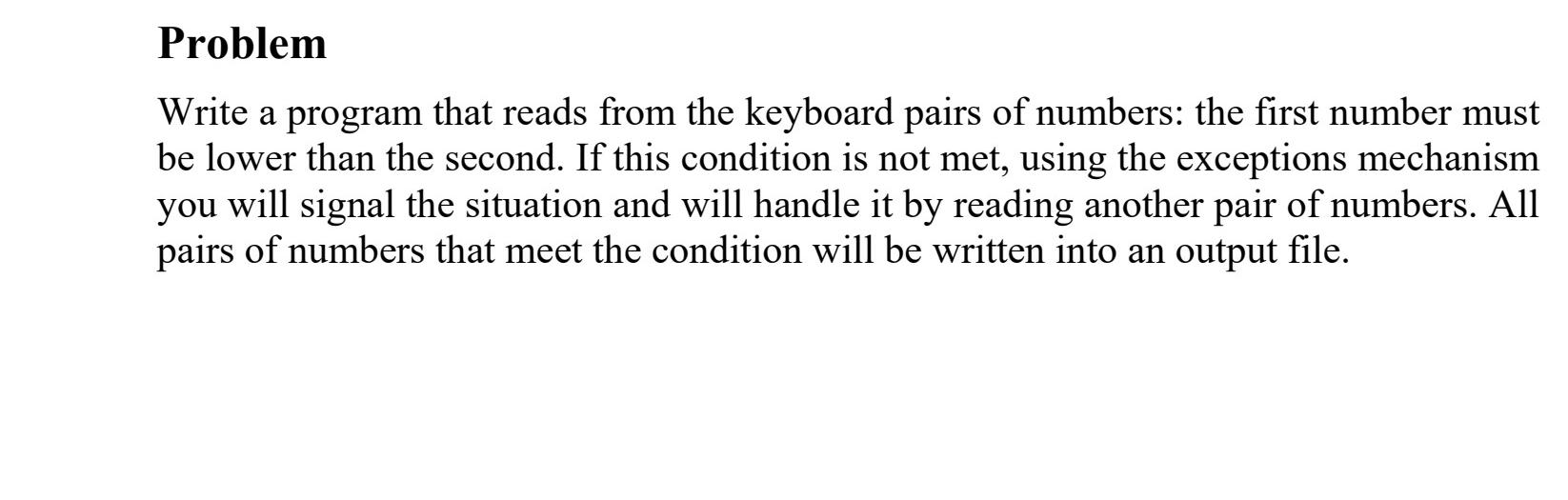 Solved Problem Write a program that reads from the keyboard | Chegg.com