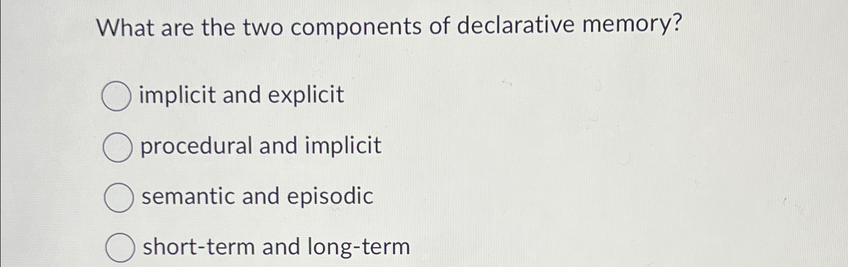 Solved What are the two components of declarative