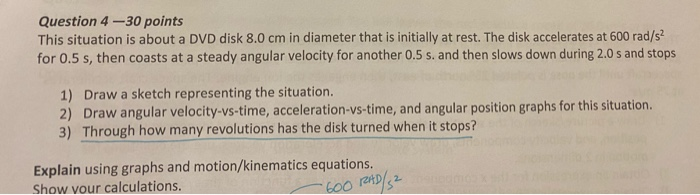 Solved Question 4 -30 points This situation is about a DVD | Chegg.com