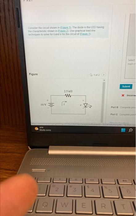Solved Consider the circuit shown in (Figure 1). The diode | Chegg.com