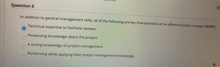 skills and knowledge to be an effective manager