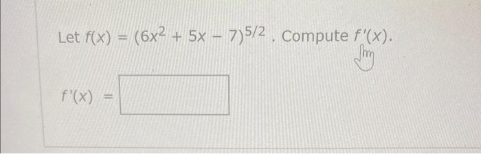 Solved Let F X 9x−2 9 Compute F′ X F′ X Let