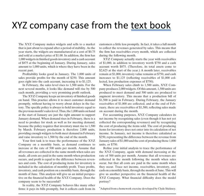 xyz company case study introduction