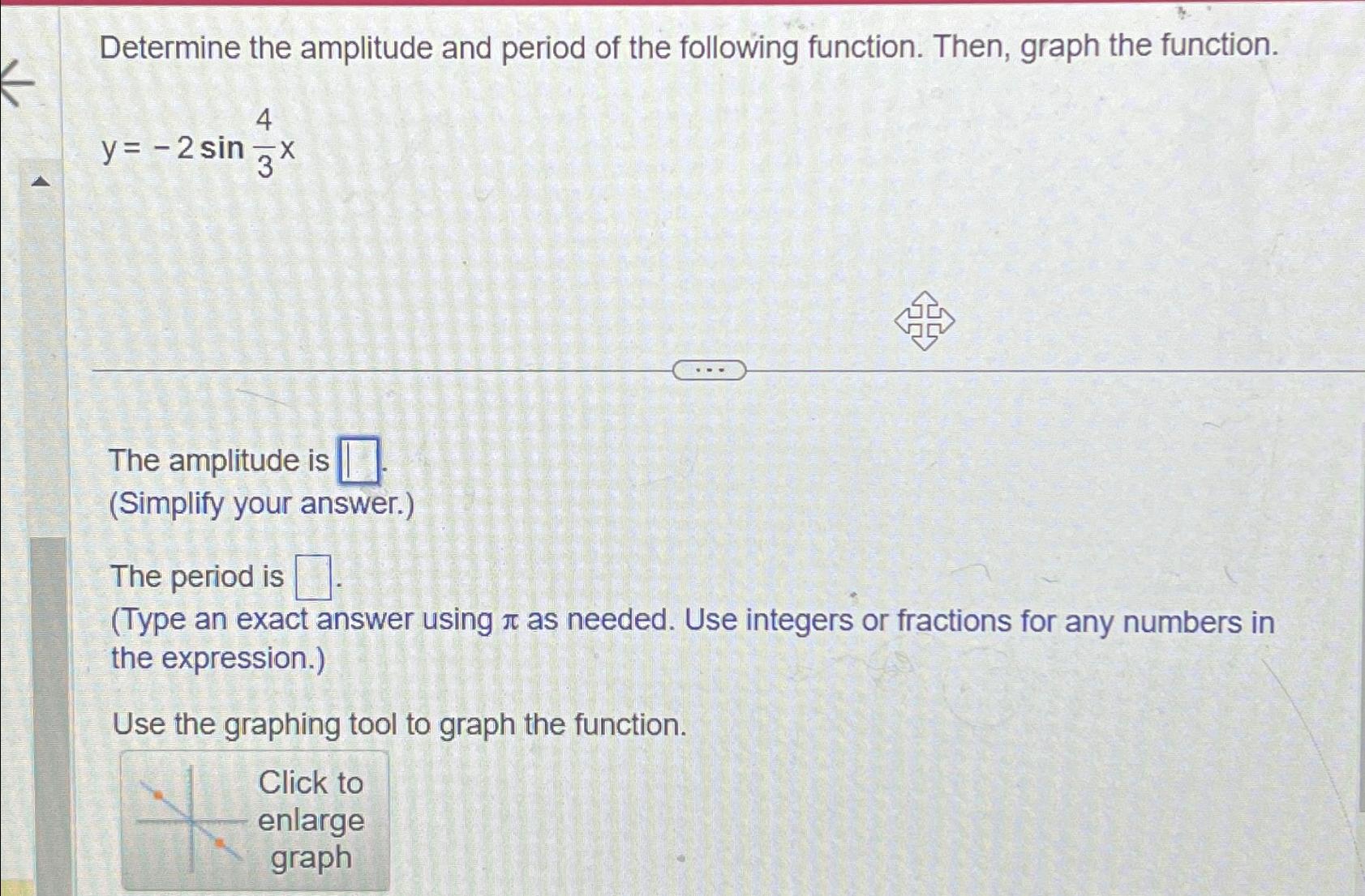 Solved Determine The Amplitude And Period Of The Following | Chegg.com