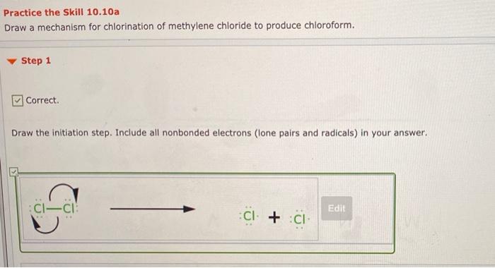 Solved Practice The Skill 10 10a Draw A Mechanism For Chegg Com