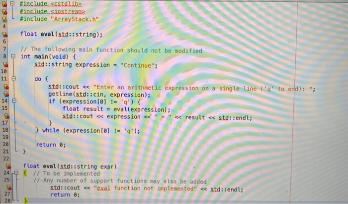 Solved please help with problem using an Array Stack. User | Chegg.com