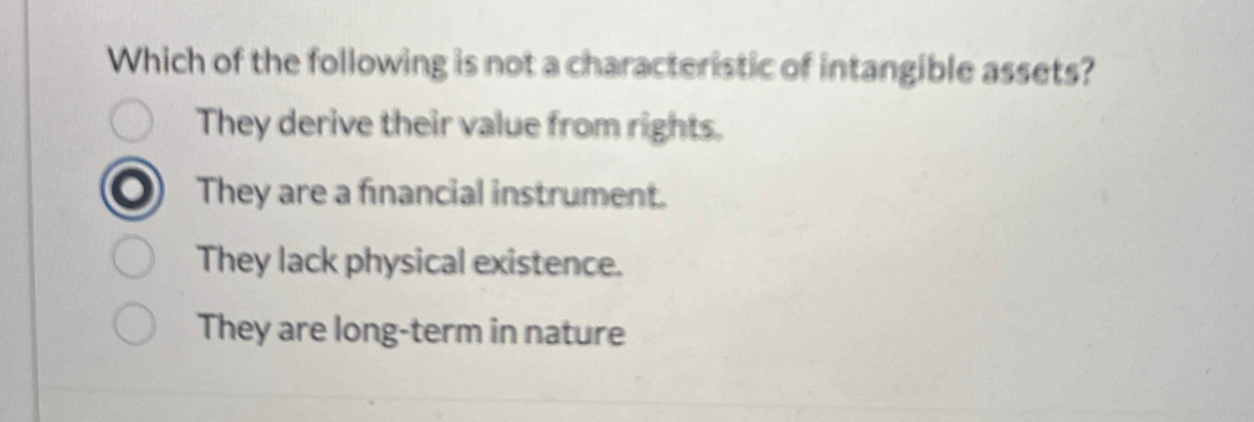 Solved Which of the following is not a characteristic of