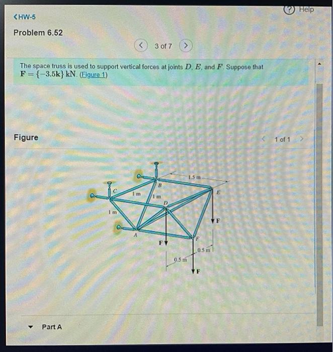 Solved The space truss is used to support vertical forces at | Chegg.com