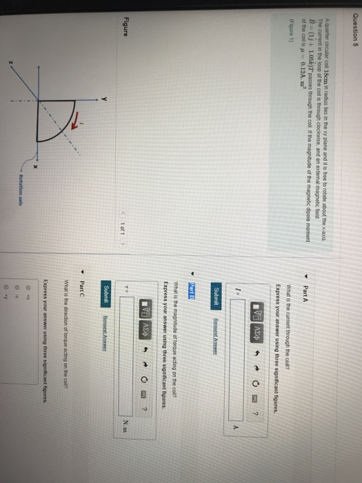Solved Question 5 A quarter circular col 18cm in radius lies | Chegg.com