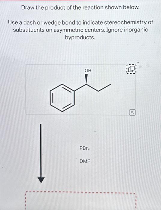 [Solved]: Draw the product of the reaction shown below. Ign