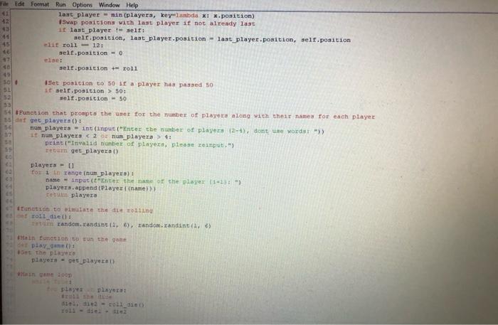 Solved I'm trying program the game Sorry! in Python but, | Chegg.com