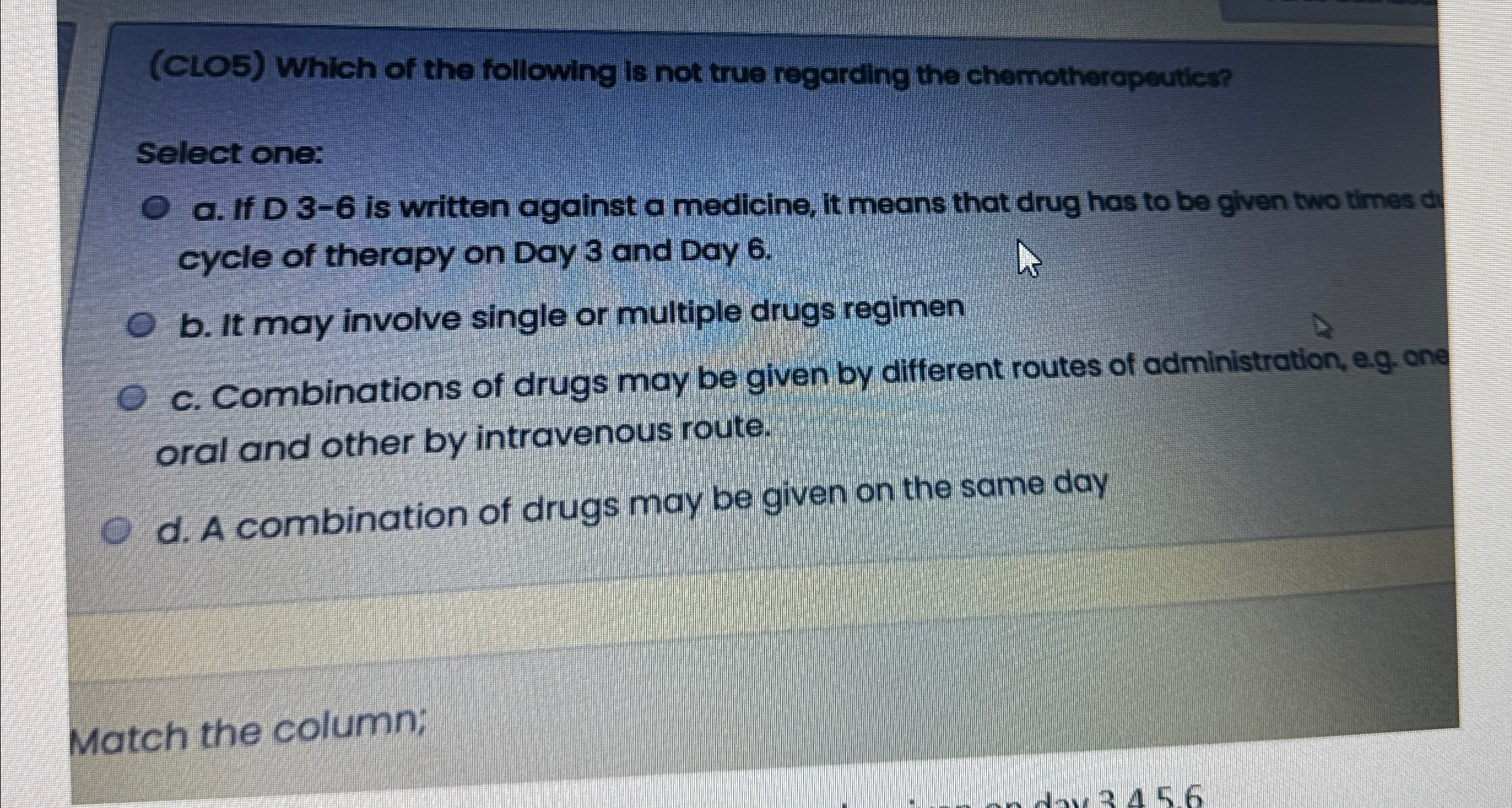 Solved (CLO5) ﻿Which of the following is not true regarding | Chegg.com