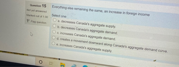 solved everything else remaining the same. a decrease... Solved Question 15 Not yet answered Everything else | Chegg.com