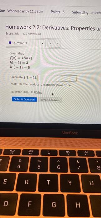 Solved Due Wednesday by 11:59pm Points 5 Submitting an exte | Chegg.com