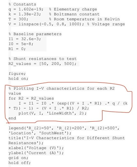USE MATLABcan you just fix my script code from | Chegg.com