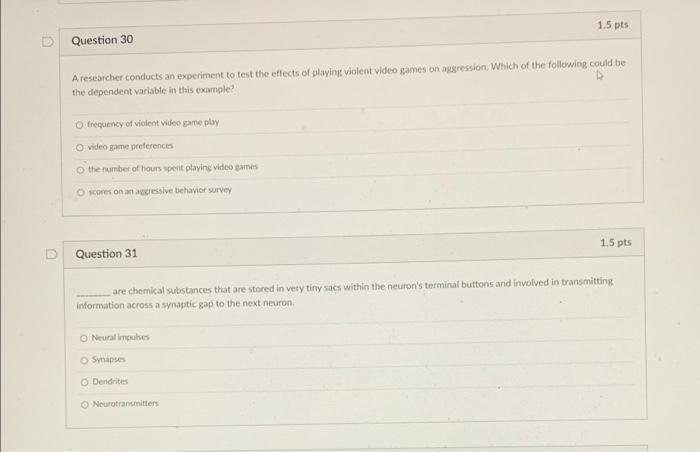 Solved D Question 28 1.5 pts Which of the following is one | Chegg.com