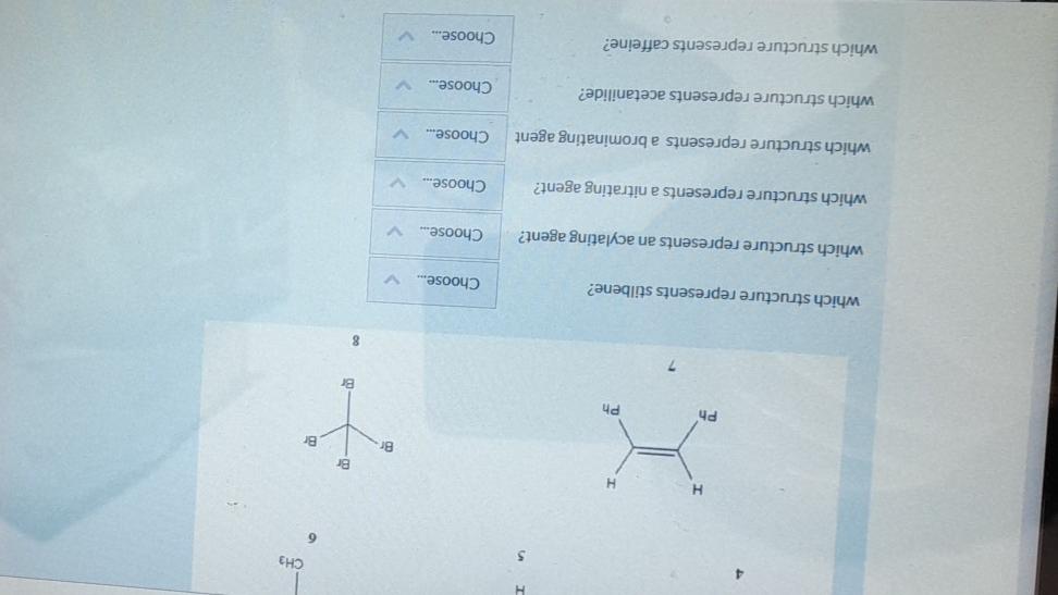 Solved match the structures in the figure below to the | Chegg.com