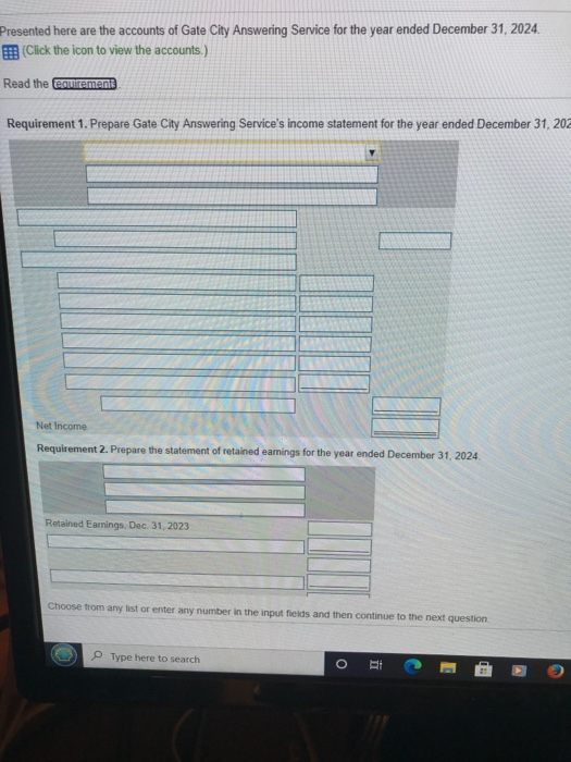 Solved 24. mber 31, 2024 * Requirements X 1. Prepare Gate