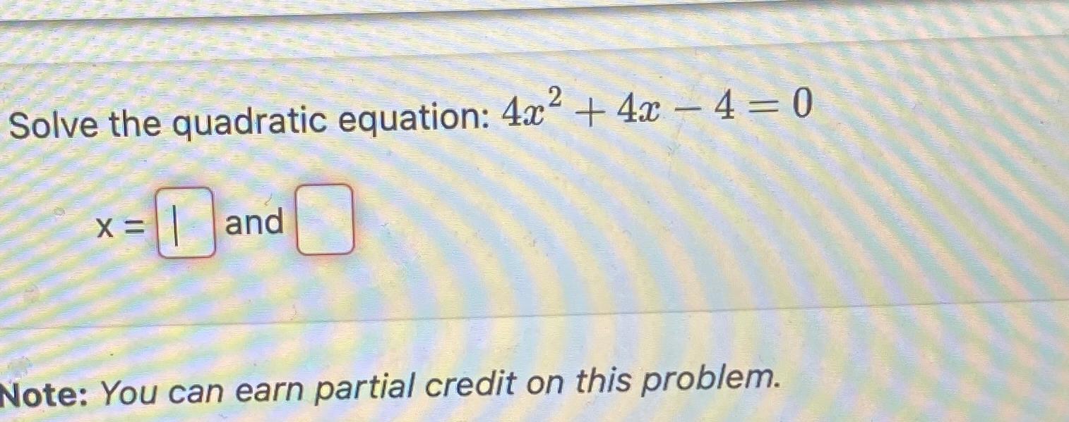 solve the quadratic equation x 2 5x 4 0