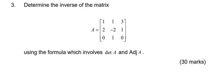 Solved Determine the inverse of the | Chegg.com