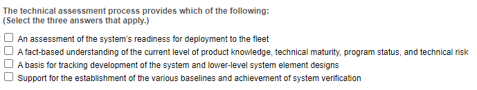 TECHNICAL ASSESSMENT PROCESS PROVIDES visual data 5