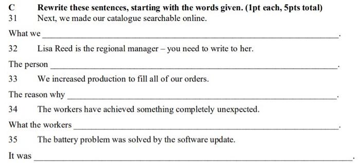 Solved B Choose The Correct Words To Complete The | Chegg.com