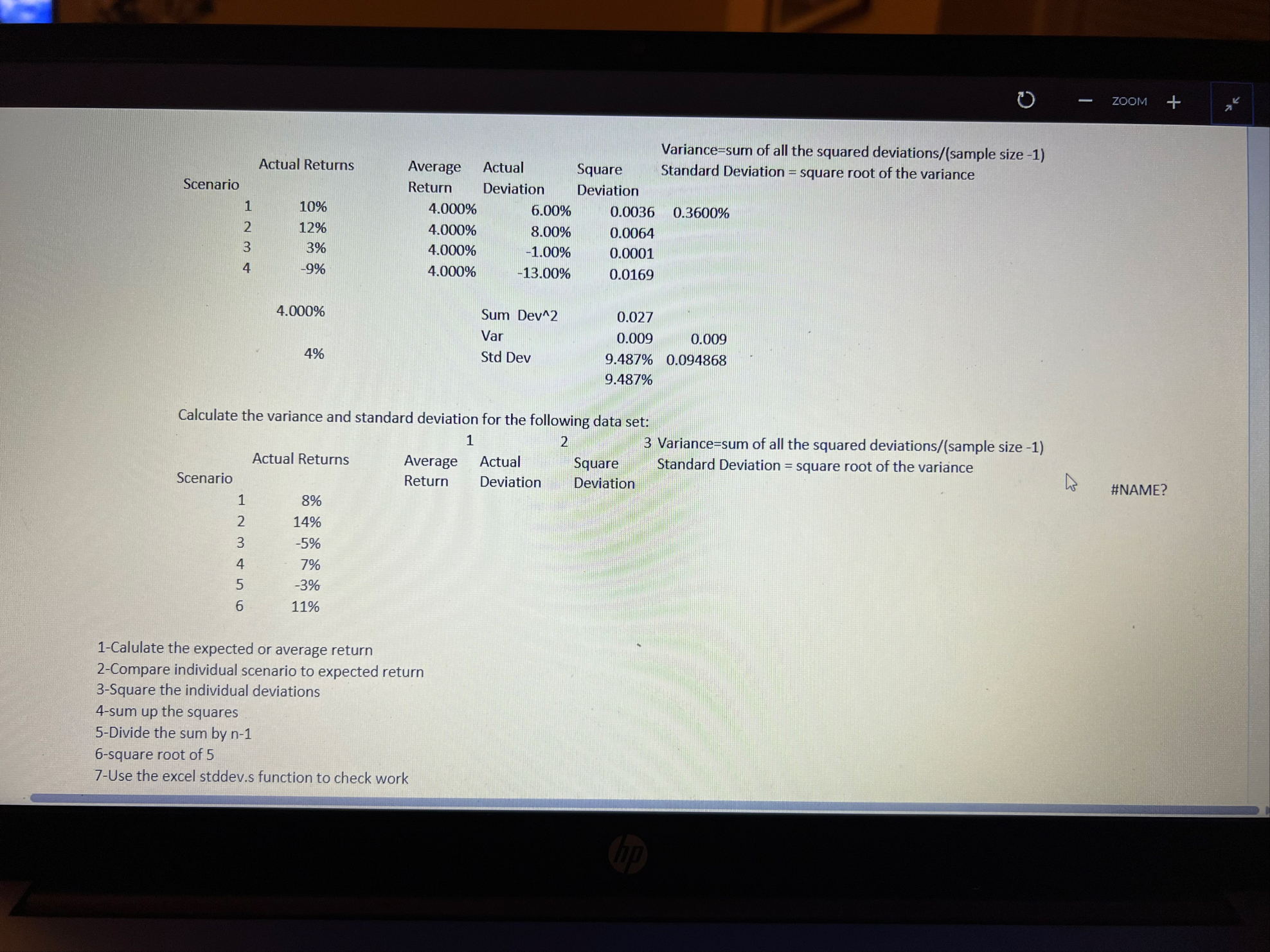 Solved • ﻿Show how to complete in excel | Chegg.com
