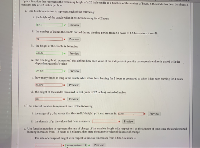 Solved If G Is A Function That Represents The Remaining