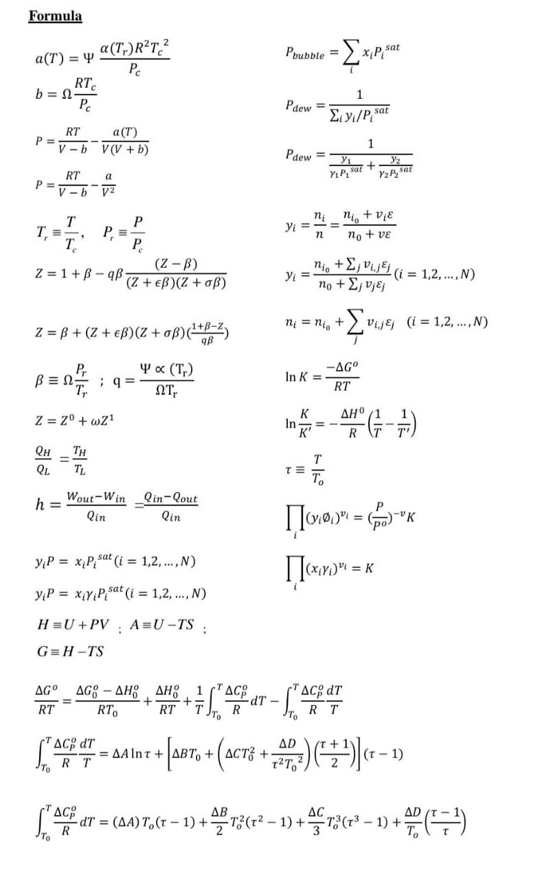 Solved Q4 A liquid mixture of ethyl ethanoate (1) / | Chegg.com