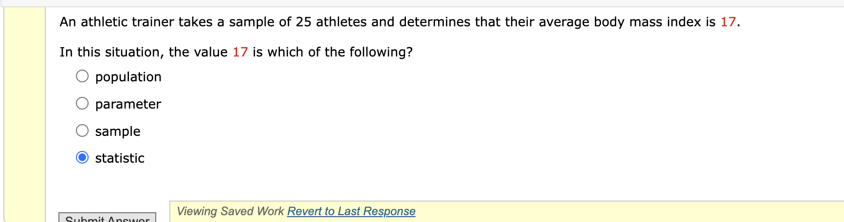 Solved An athletic trainer takes a sample of 25 ﻿athletes | Chegg.com