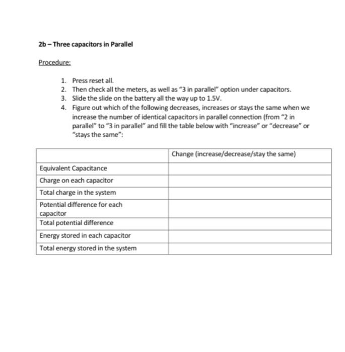Solved Connecting Capacitors in Circuits Phet Lab