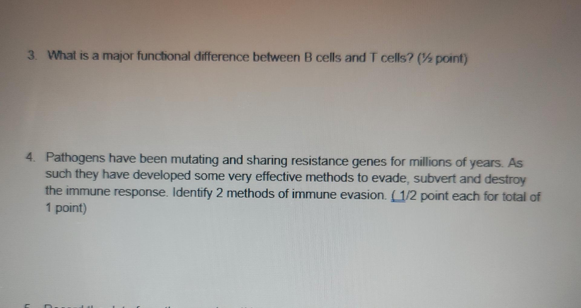 Solved 3. What is a major functional difference between B | Chegg.com