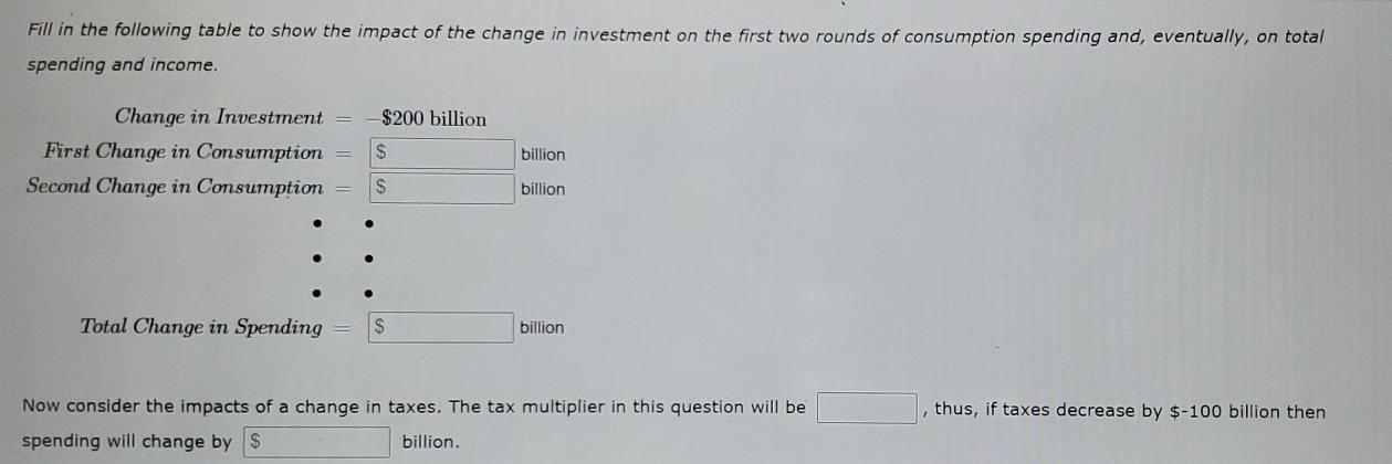 Solved 3. The Spending Multiplier Effect Consider A | Chegg.com