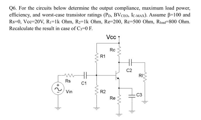 Solved Q6. For the circuits below determine the output | Chegg.com