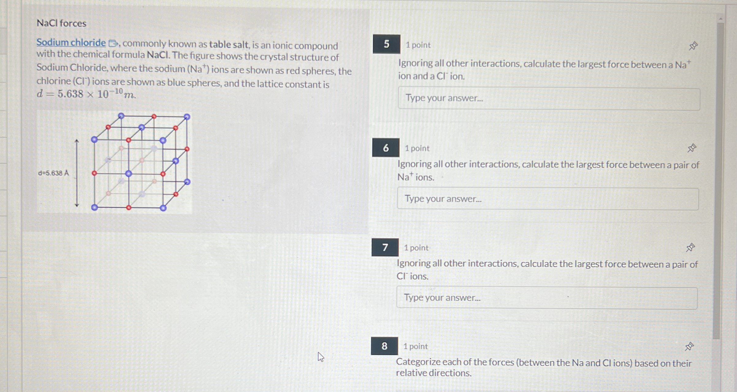 Solved Nacl Forcessodium Chloride ⊟, ﻿commonly Known As 