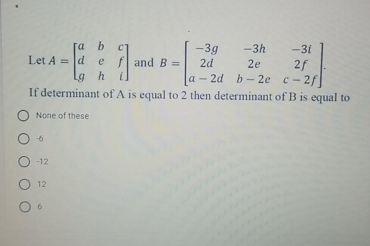 Solved -39 Ra H Cl -3h -3i Let A = 2d 2e 2f B- 2e - 2f If | Chegg.com