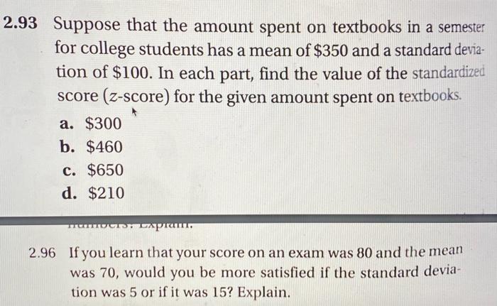 Solved 2.86 Find the mean and standard deviation for each | Chegg.com