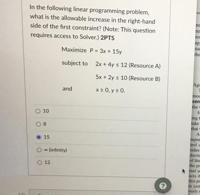 solved-ng-in-the-following-linear-programming-problem-what-chegg