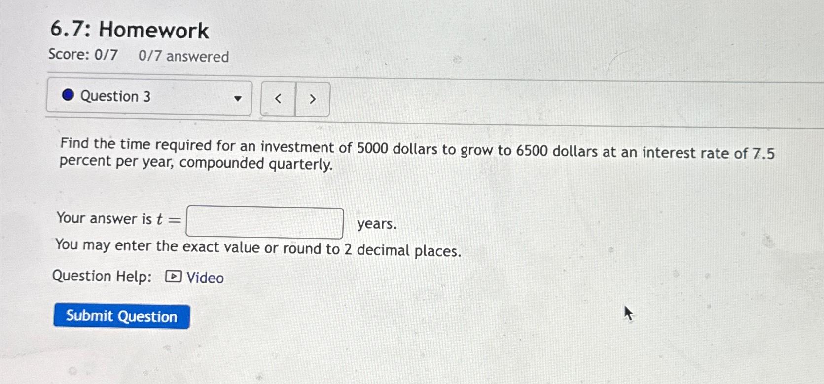 6.7 homework answer key