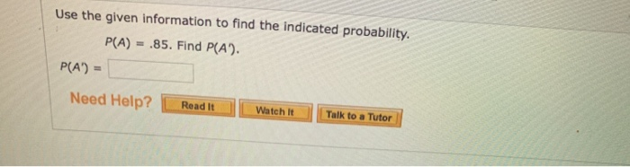 Solved Use the given information to find the indicated | Chegg.com