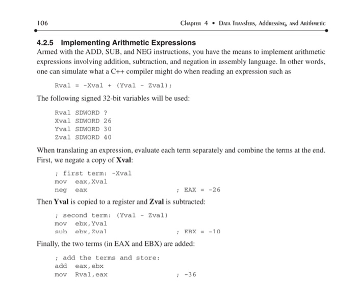 6. Write an assembly program that will implement the | Chegg.com