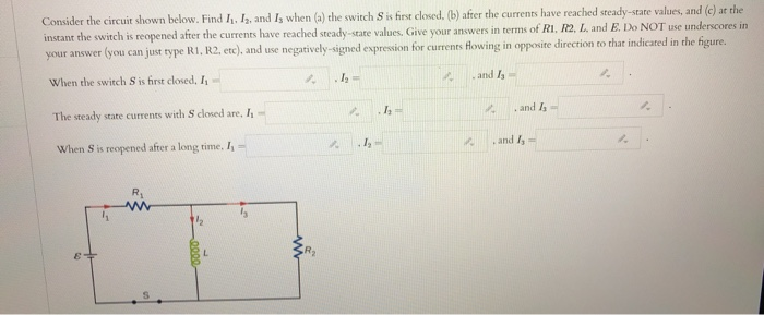 Solved Consider The Circuit Shown Below. Find 1. 1., And I, | Chegg.com