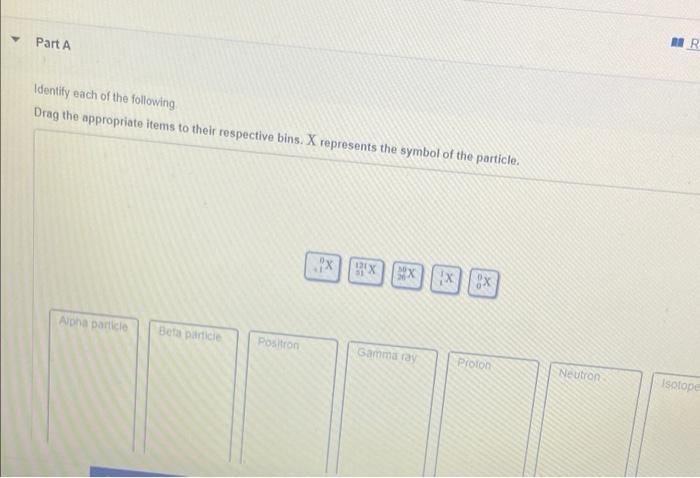Solved Part A MER Identify each of the following Drag the | Chegg.com